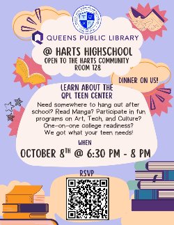 Queens Public Library X HARTS family workshop